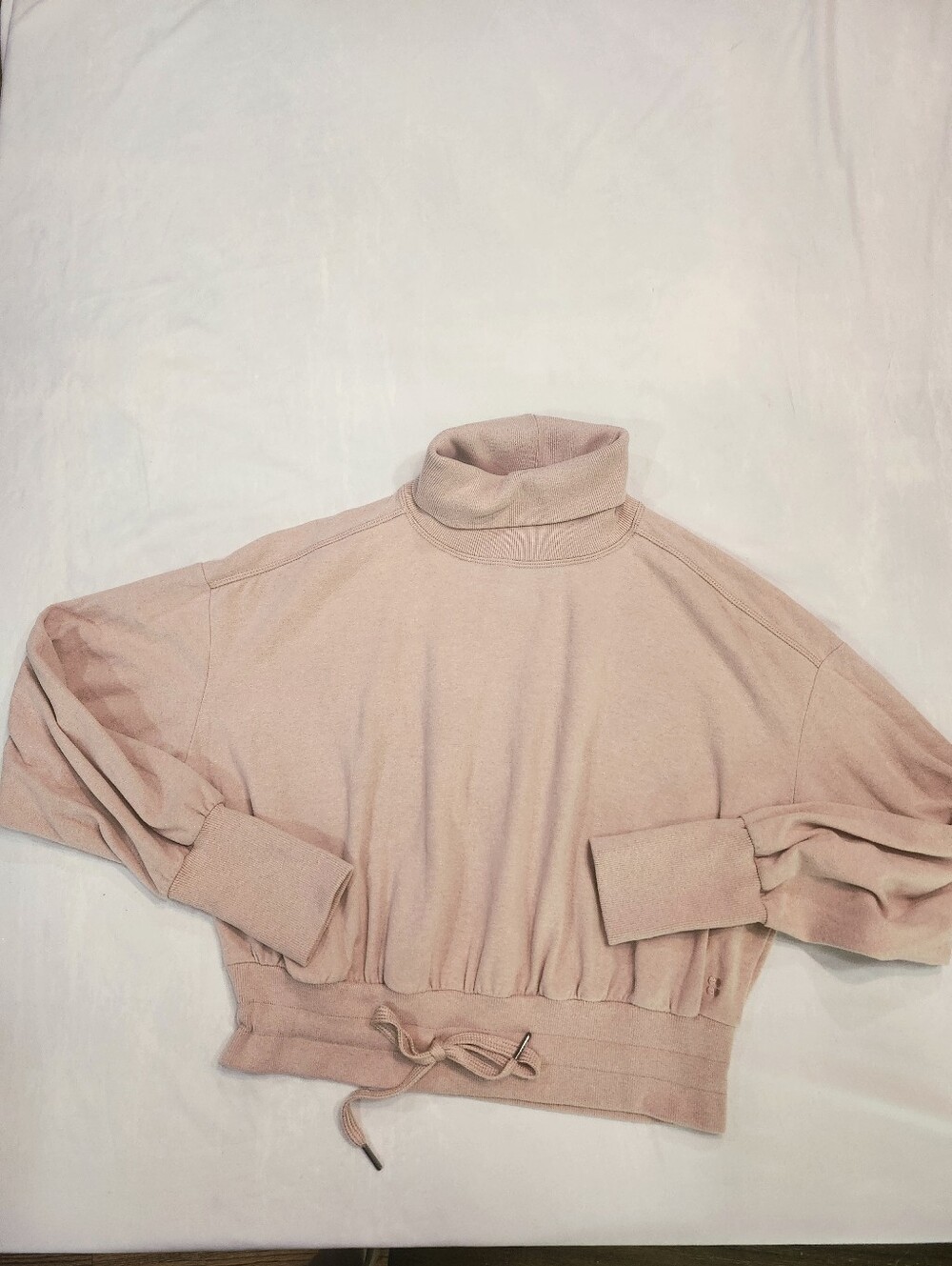 Sweaty Betty Blush Pink Melody Luxe Fleece Pullover